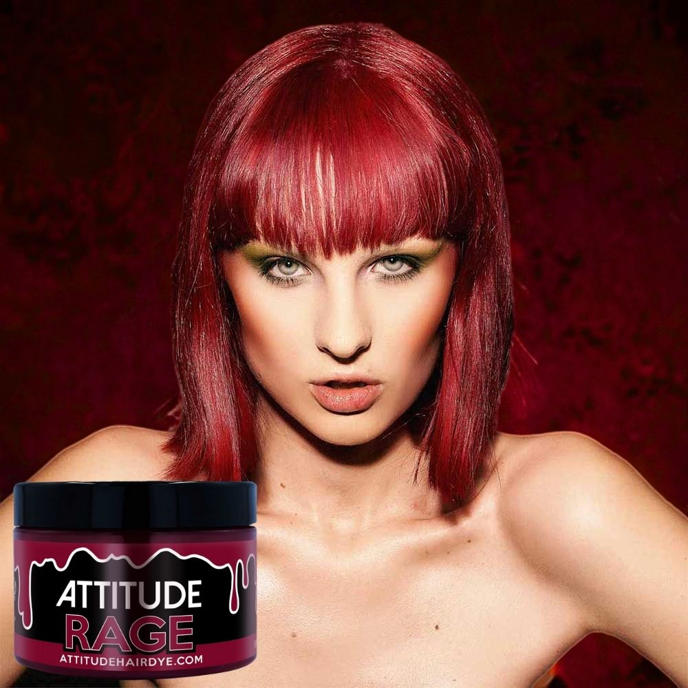 Attitude Hair Dye - Rage Semi permanent hair dye - Dark red/Red
